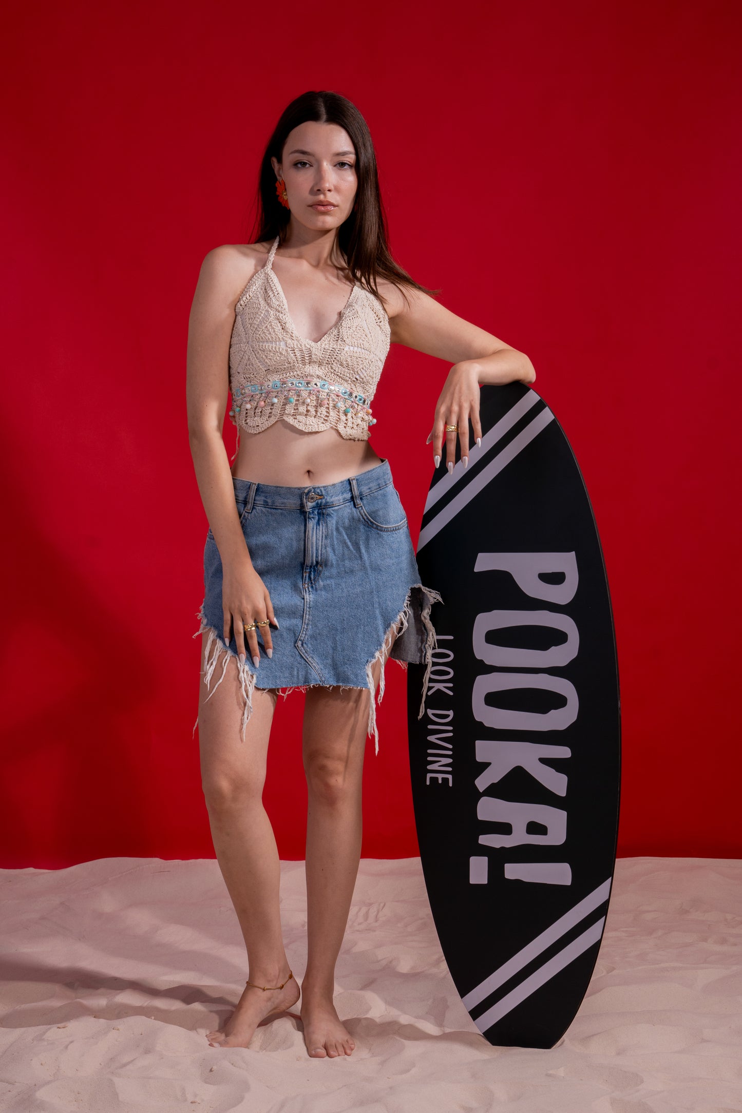 Crochet cropped top