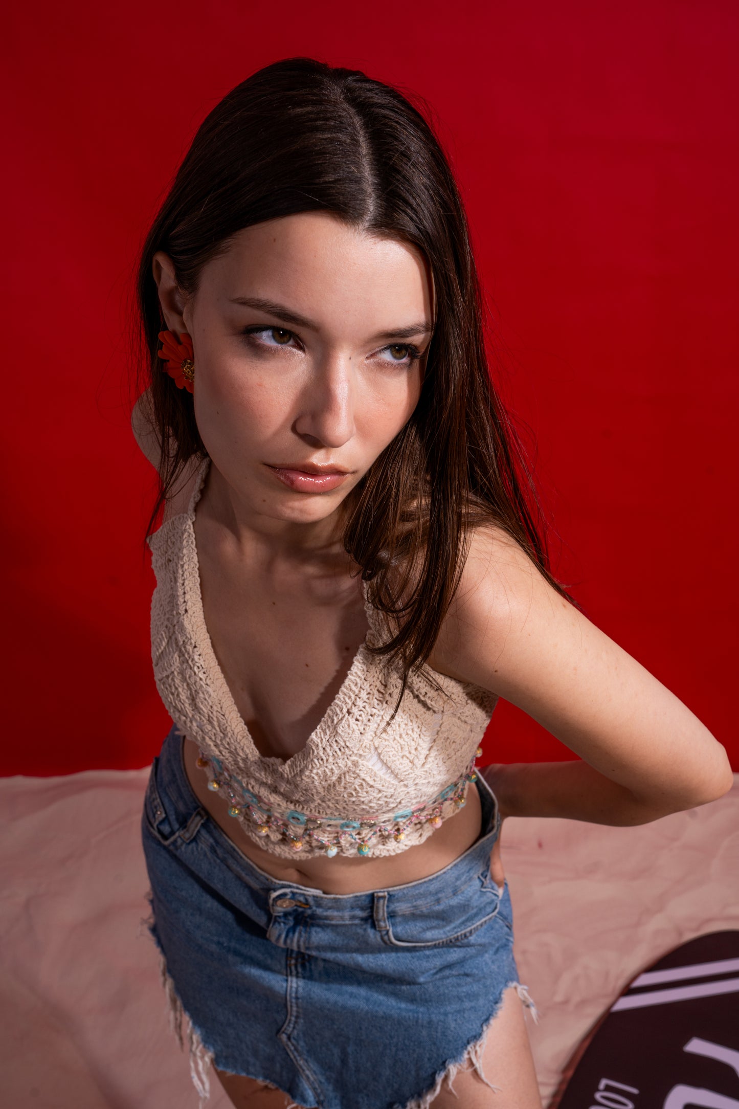 Crochet cropped top