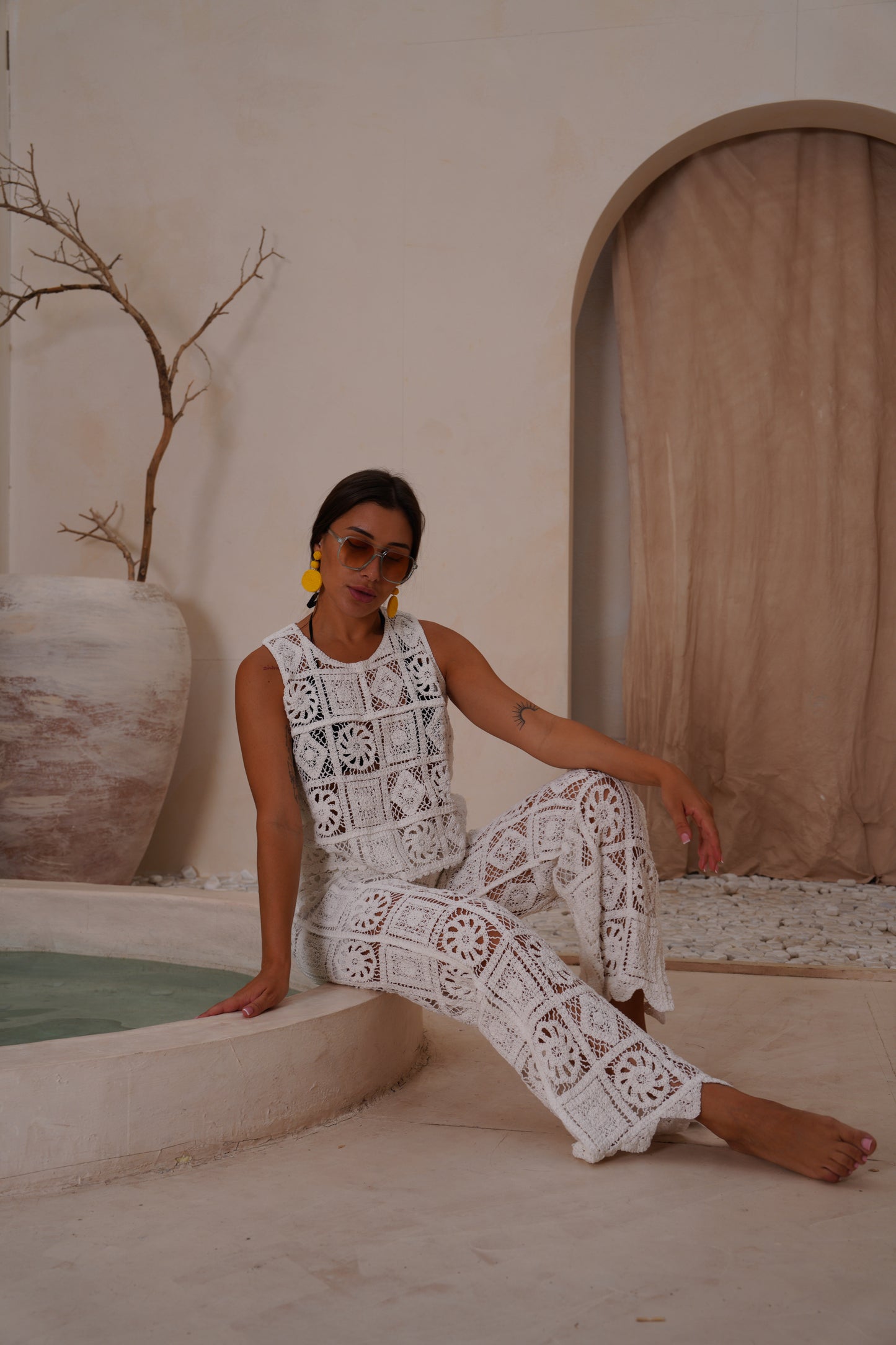 White knitted Set