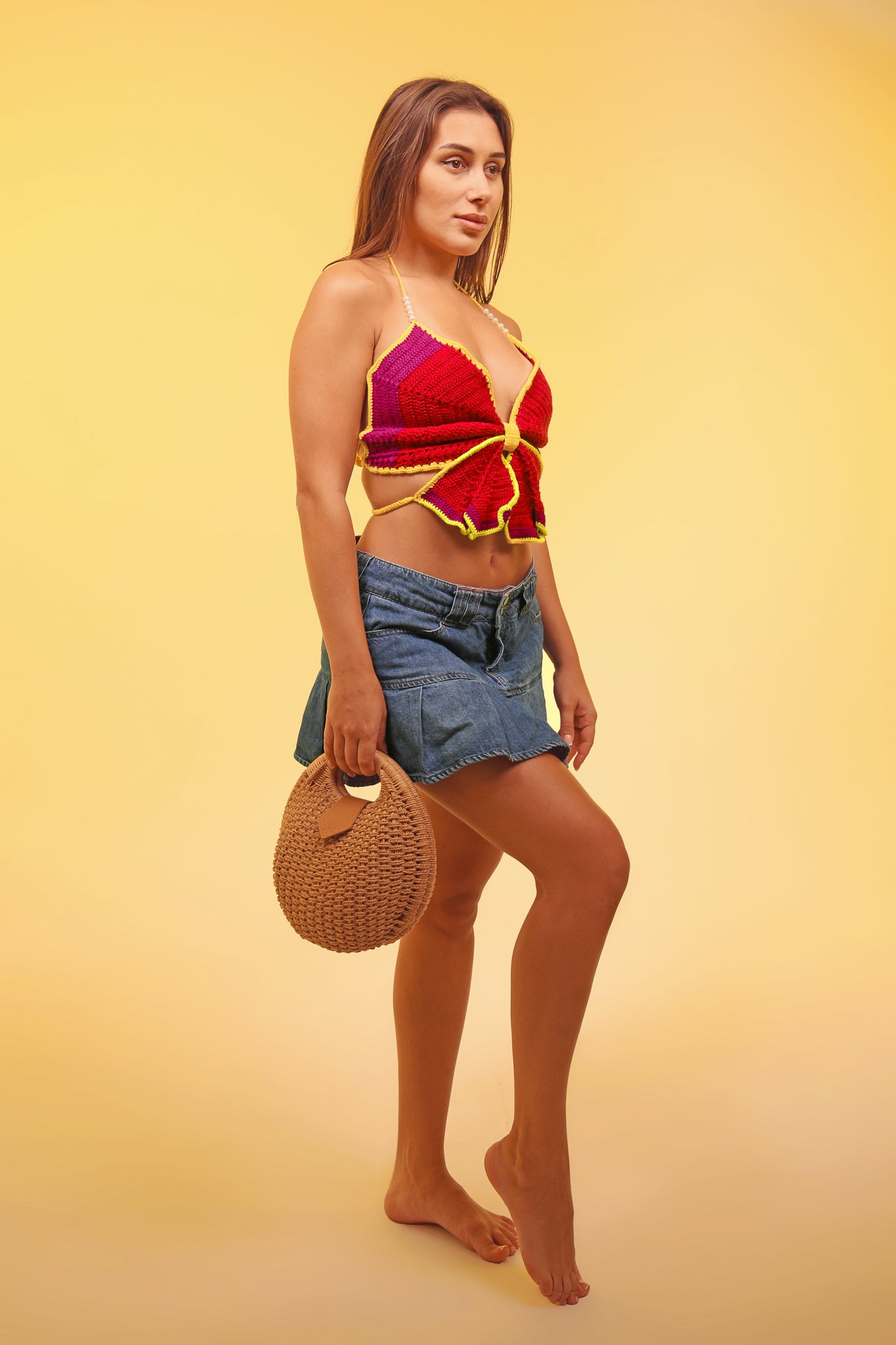Butterfly Crochet Top